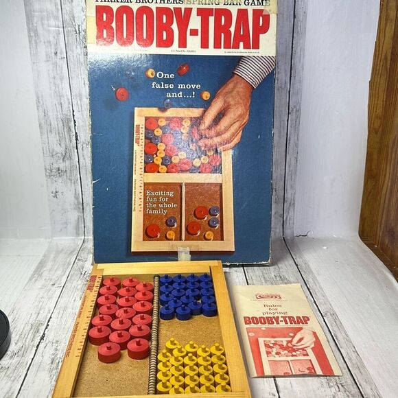 Vintage 1965 Booby Trap Parker Brothers Board Game Made in the USA - Picture 1 of 10
